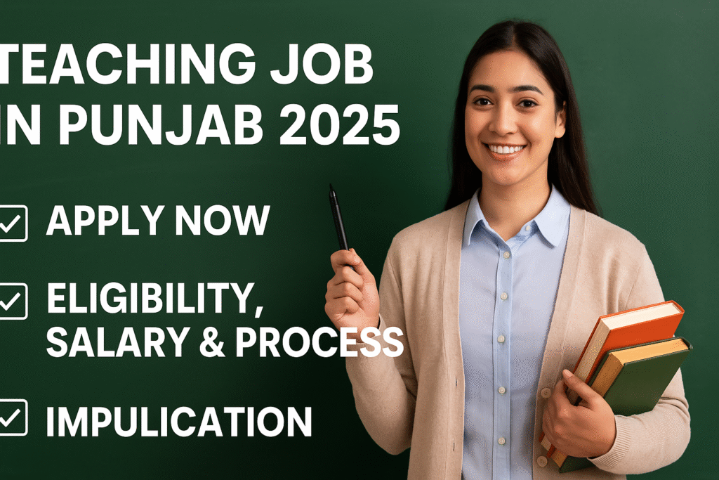teaching job in Punjab