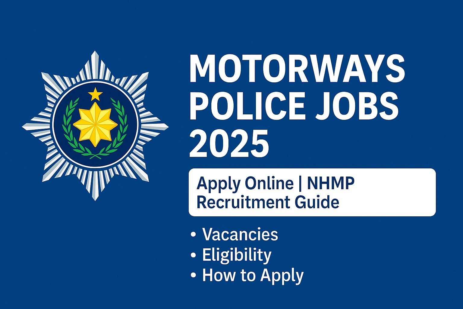Moterways police jobs 2025