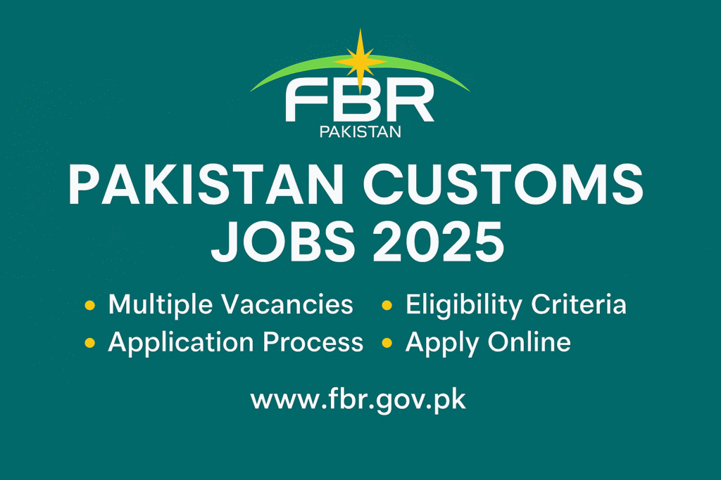 Pakistan Custom Jobs 2025 