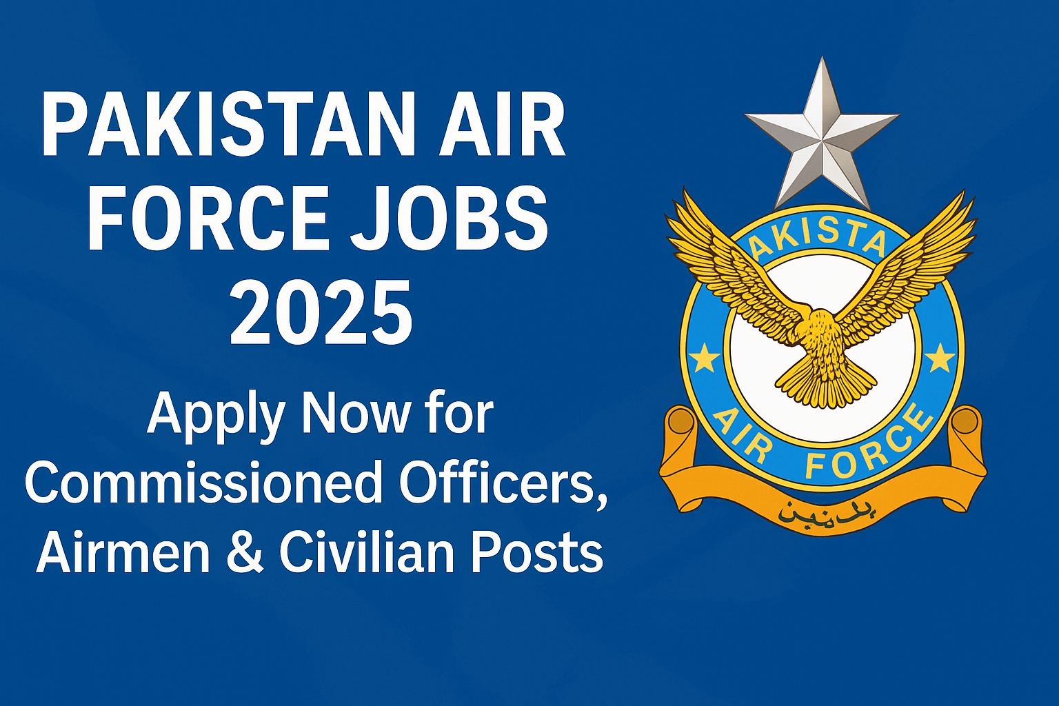 Pakistan Air Force Jobs 2025