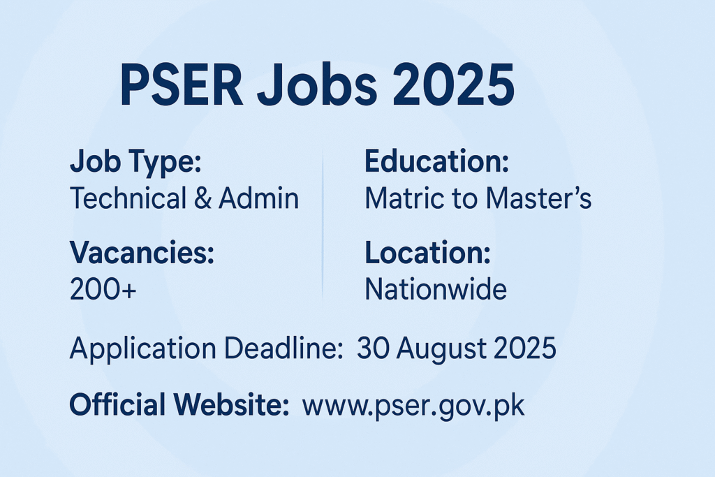PSER Jobs 2025