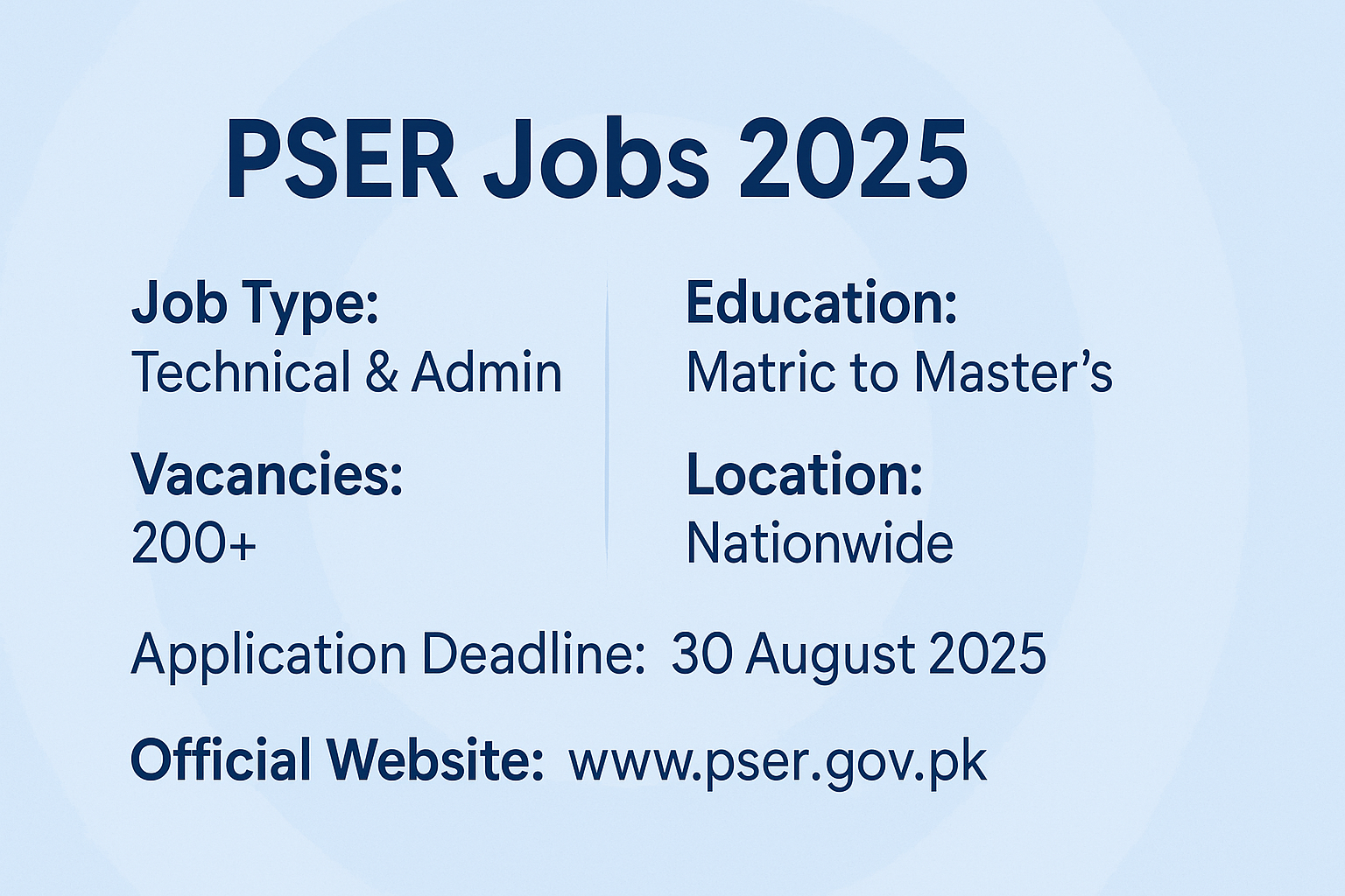 PSER Jobs 2025