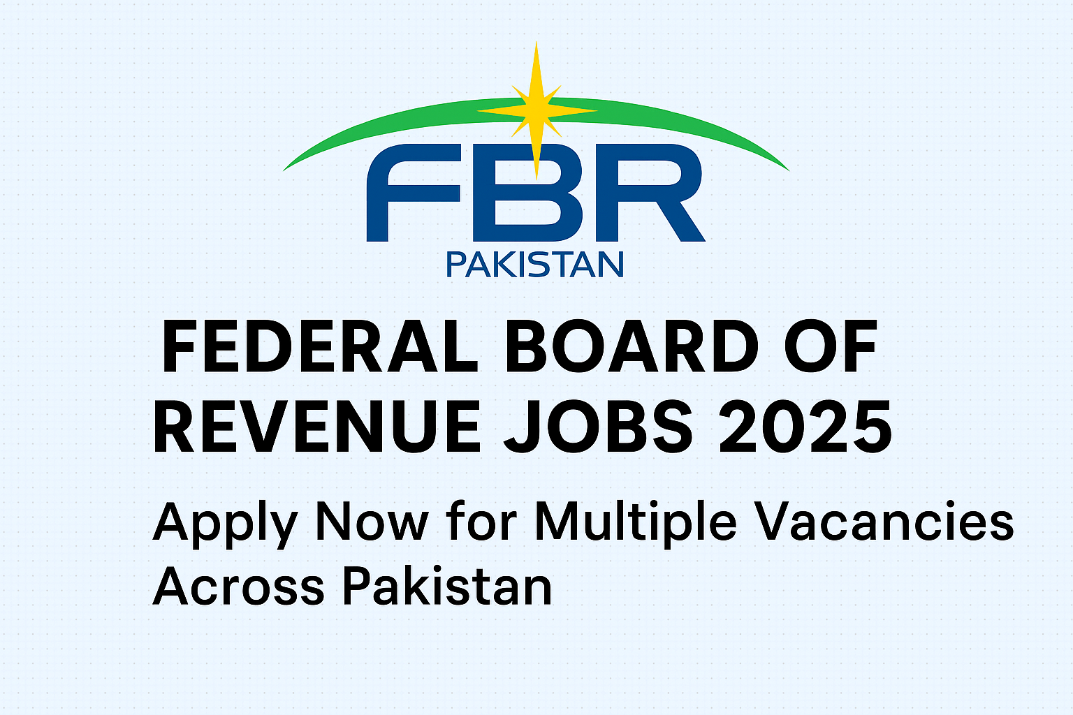 Federal Board of Revenue Jobs 2025
